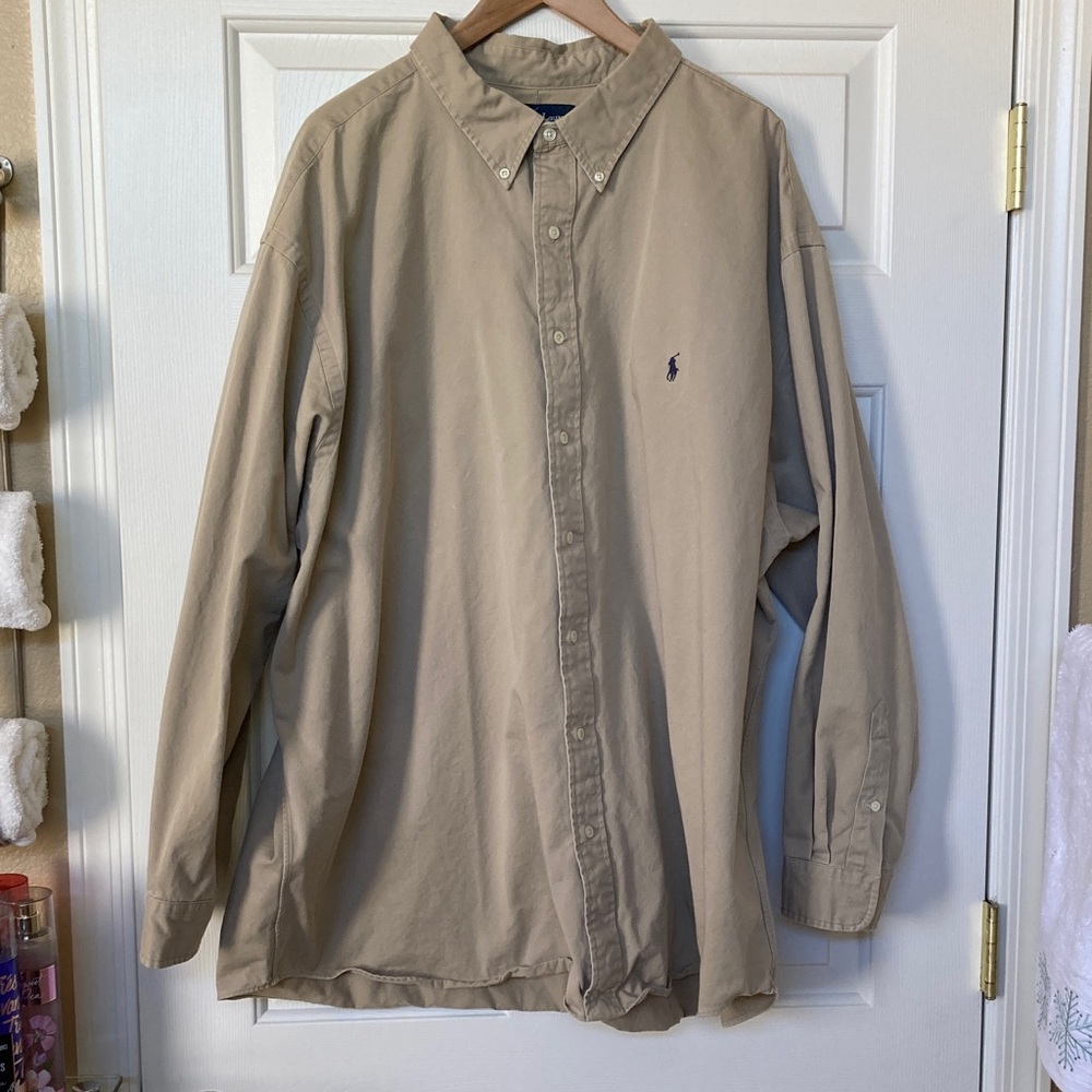 Ralph Lauren Beige Long Sleeve Shirt